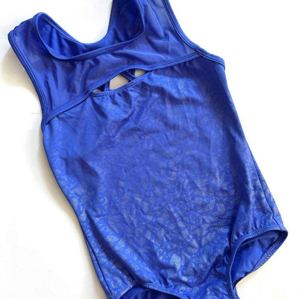 Cat & Jack Periwinkle Kids Leopard Print Leotard